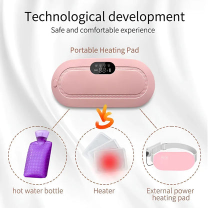 Period Cramp Relief Massager & Heating Pad